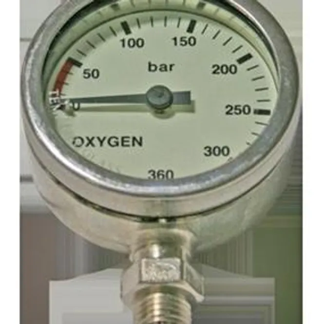 Hovedbilde Manometer 52mm Oksygen, 360 bar