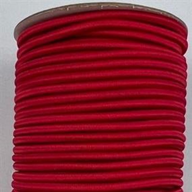 Hovedbilde Bungee Cord 4mm RØD, metervare