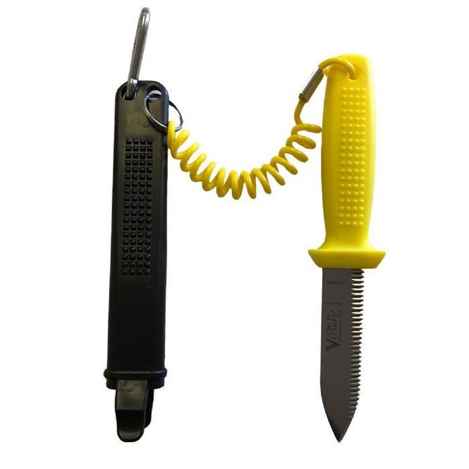 Hovedbilde Kniv, Victory SPISS 11cm blad med sort slire