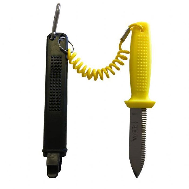 Kniv, Victory SPISS 11cm blad med sort slire